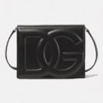 DG leather shoulder bag