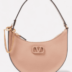 V-Logo mini leather shoulder bag