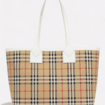 London Medium Burberry Check canvas tote bag