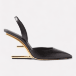 First 95 F-heel leather pumps
