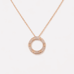 Love necklace, diamond-paved
