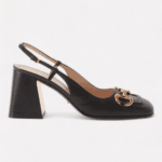Horsebit leather pumps