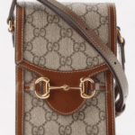 Horsebit 1955 small GG-canvas and leather bag