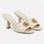Double G leather sandals