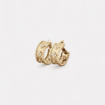 Perlée clovers hoop earrings
