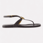 GG-buckle leather sandals