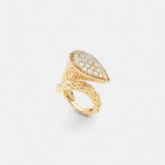Serpent bohème ring motif
